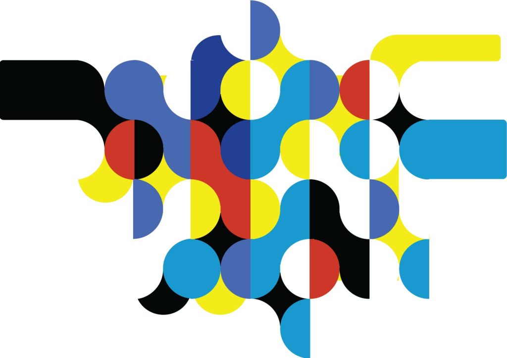 Abstract colorful geometric pattern design